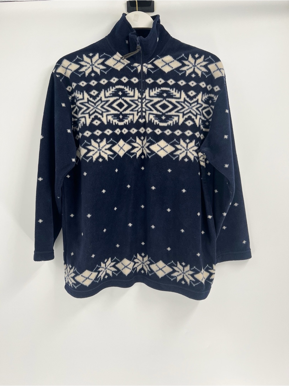 Vintage Lauren Ralph Lauren Snowflake Aztec Fleece Pullover Size Large